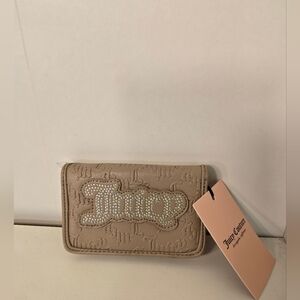 Juicy Couture Beige Embossed Wallet